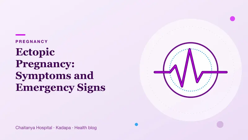 Soft illustration of a pulse line on a pale lavender background suggesting urgent care