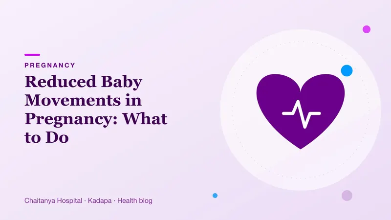 A soft purple heart with gentle ripples representing a baby's movements and heartbeat in the womb