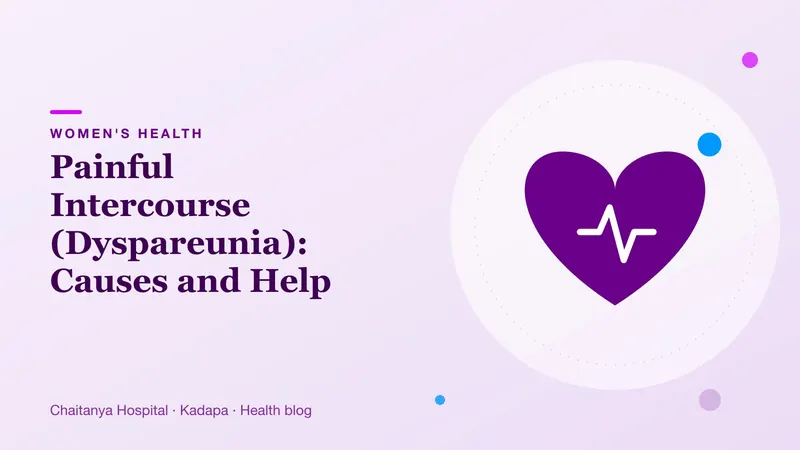 A soft purple heart symbol representing intimacy, comfort and care in women's sexual health.