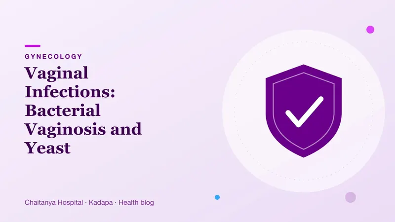 Calm illustration of a protective shield over a flower, representing healthy vaginal balance, in purple tones.